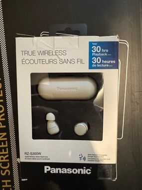 Panasonic True Wireless Earbuds with White Case and White Buds